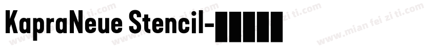 KapraNeue Stencil字体转换